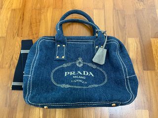 PRADA Handbag BN1903 2way Mini Boston leather Brown Women Used –