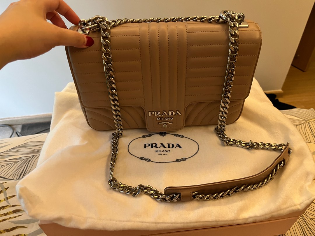 Prada Diagramme Leather Bag Luxury Bags Wallets on Carousell
