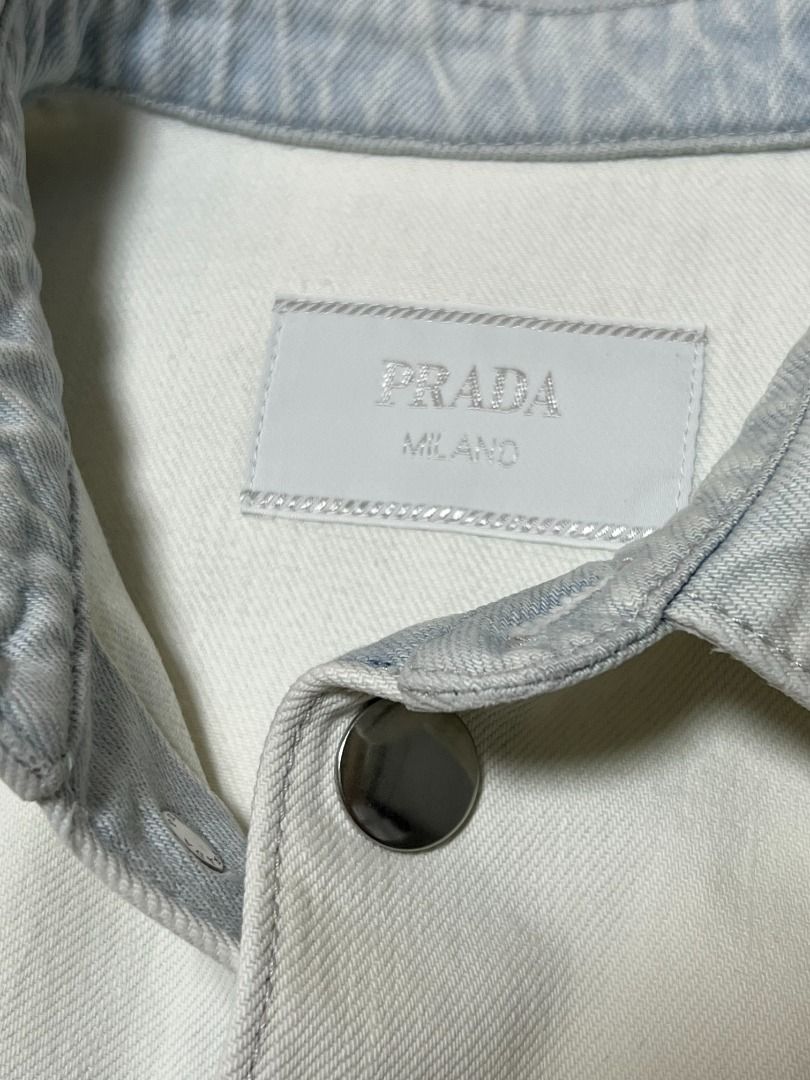 Prada Short Sleeved Denim Shirt