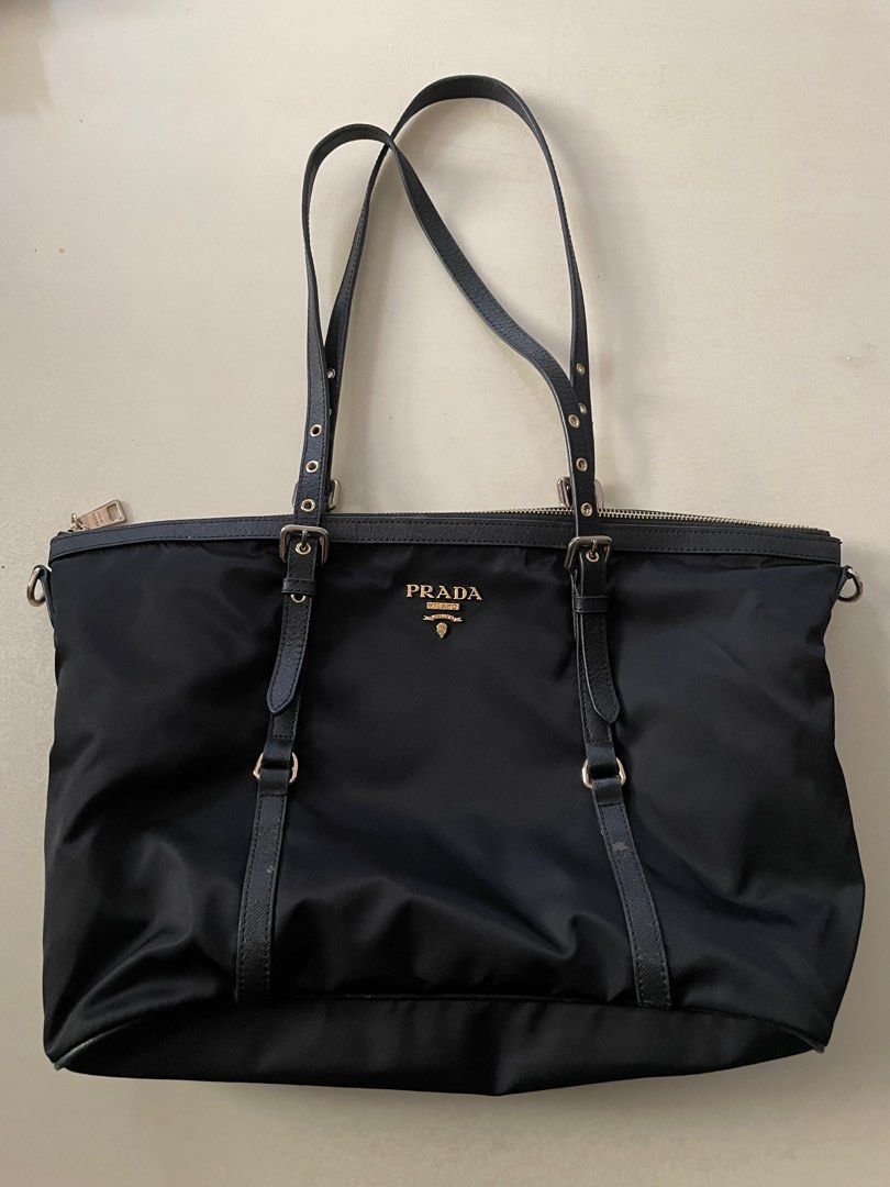 Prada tessuto nylon tote bag sales