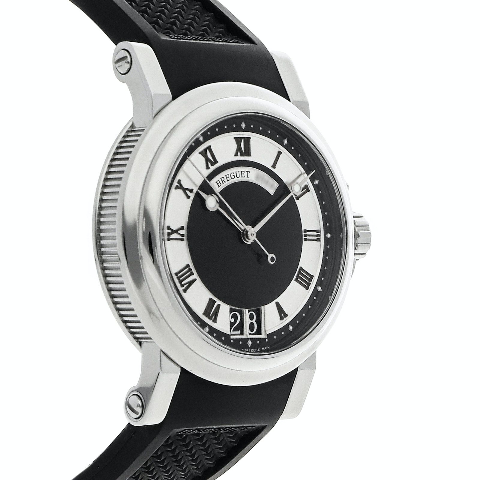 Pre Owned Breguet Marine Big Date 5817ST925V8 Luxury Watches on