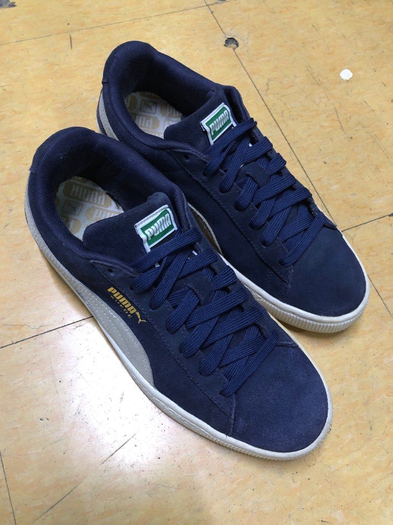 Puma suede sales classic peacoat white