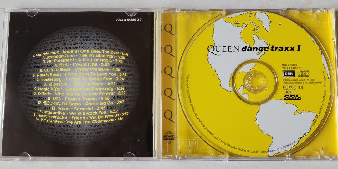 Queen Dance Traxx I ( PRINTED IN HOLLAND ) CD