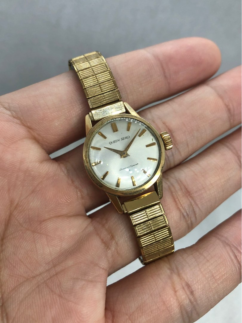Queen Seiko Vintage 1963 Gold Filled 22mm Winding Ladies Watch, Luxury,  Watches on Carousell