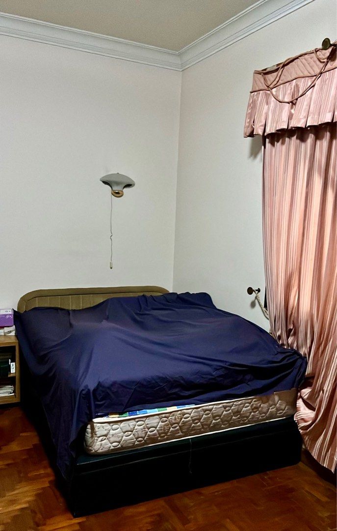 Queen size bed frame & mattress, Furniture & Home Living, Furniture