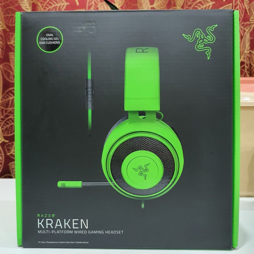 Razer Kraken Oval Cooling Gel Ear Cushion Wired Gaming Headset