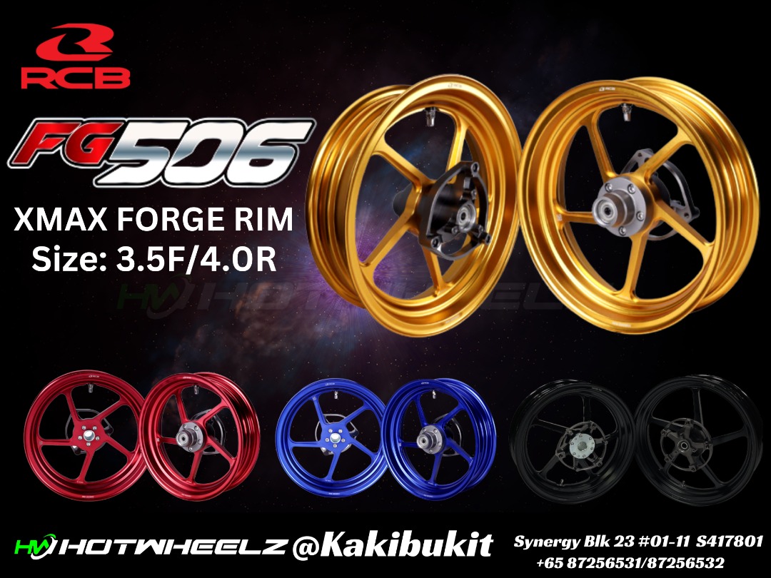 RCB FG506 FORGE RIM-YAMAHA XMAX, Motorcycles, Motorcycle Accessories on ...