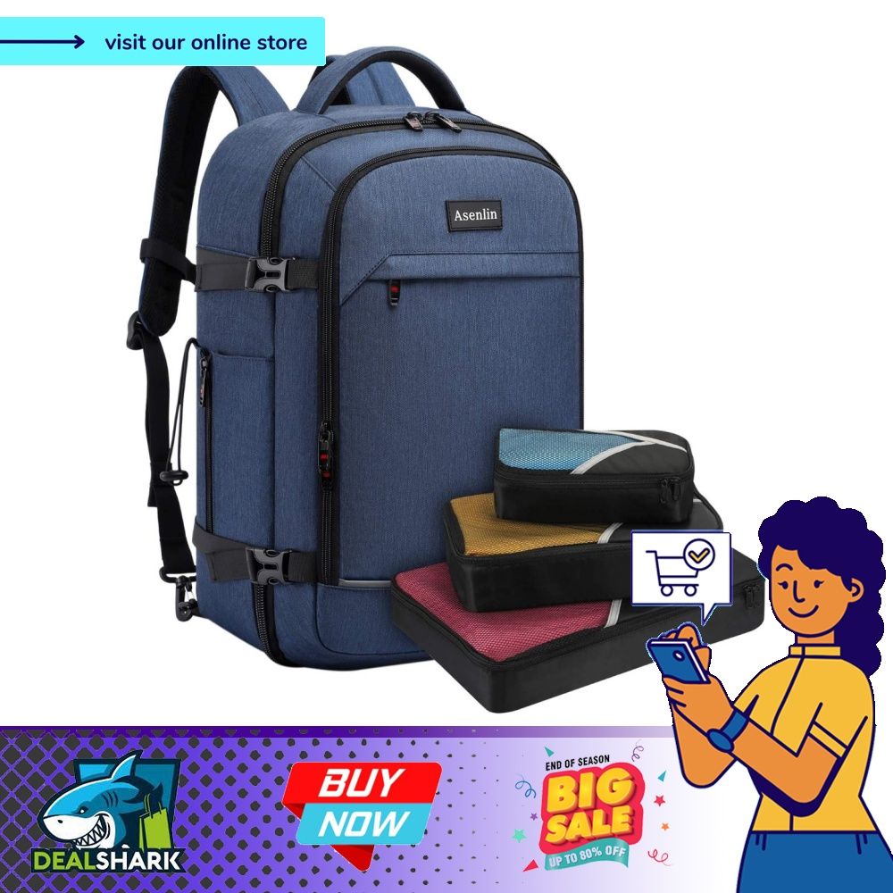 readystock Asenlin 40L Travel Backpack for Women Men 17 Inch