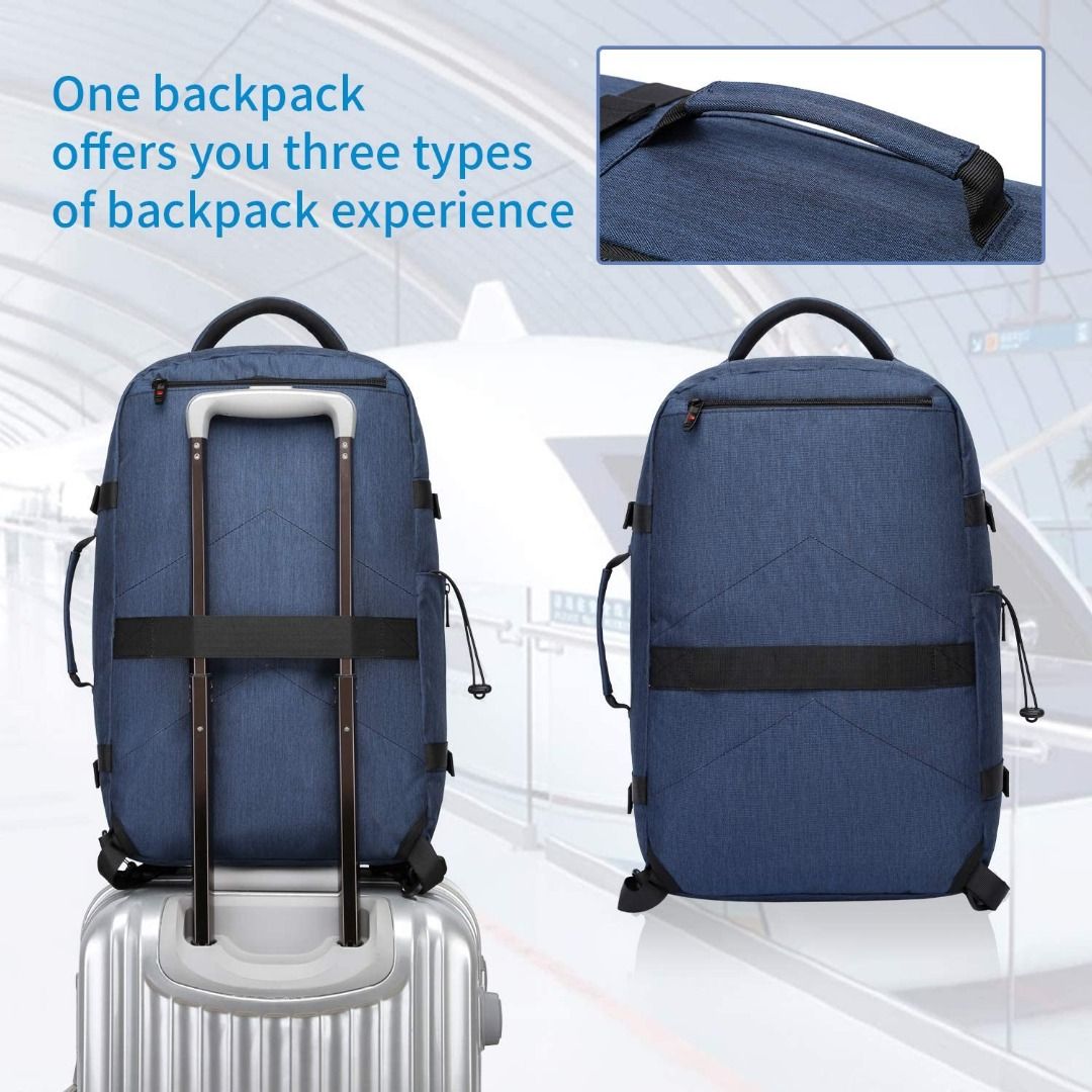 Qiccijoo Travel Backpack 40L Flight Approved Carry On Backpack for