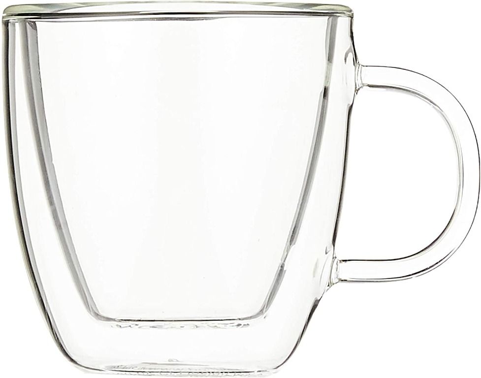 Bodum Clear Borosilicate Glass Contemporary Mug 5 in. D 2 pk - Ace