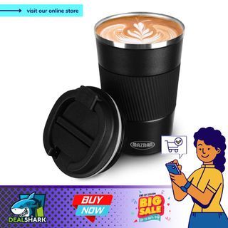 Ceramic Coffee Cup, Double Layer Leak Proof Folding Lid Ceramic Travel Mug,  380ml Eco-friendly Insulated And Reusable Coffee Mug For Travel, Office