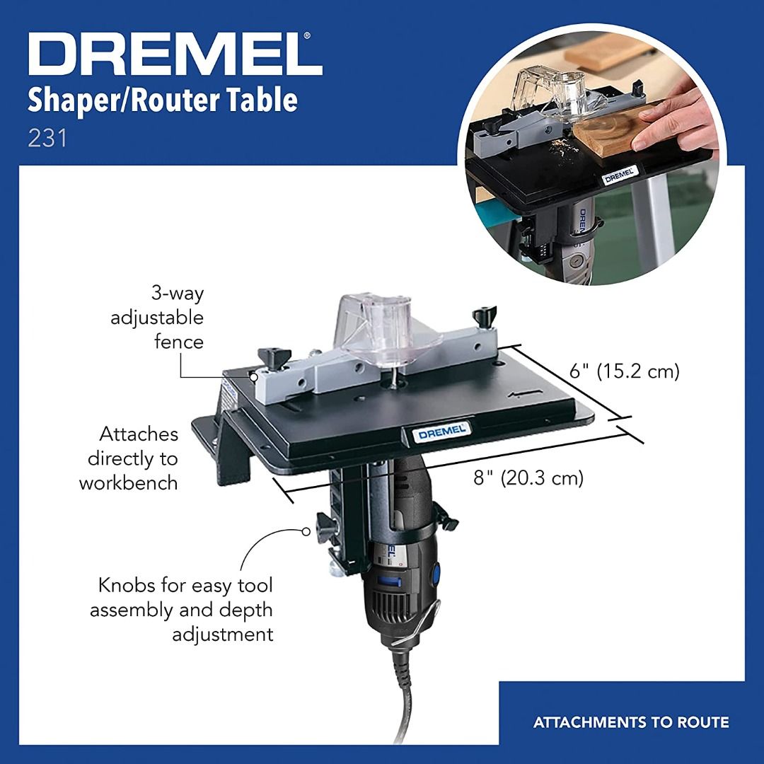(readystock) Dremel 231 Shaper/Router Table Convert Dremel corded