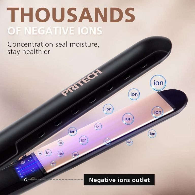 readystock Hair Straightener and Curler 2in1 Negative Ions Hair