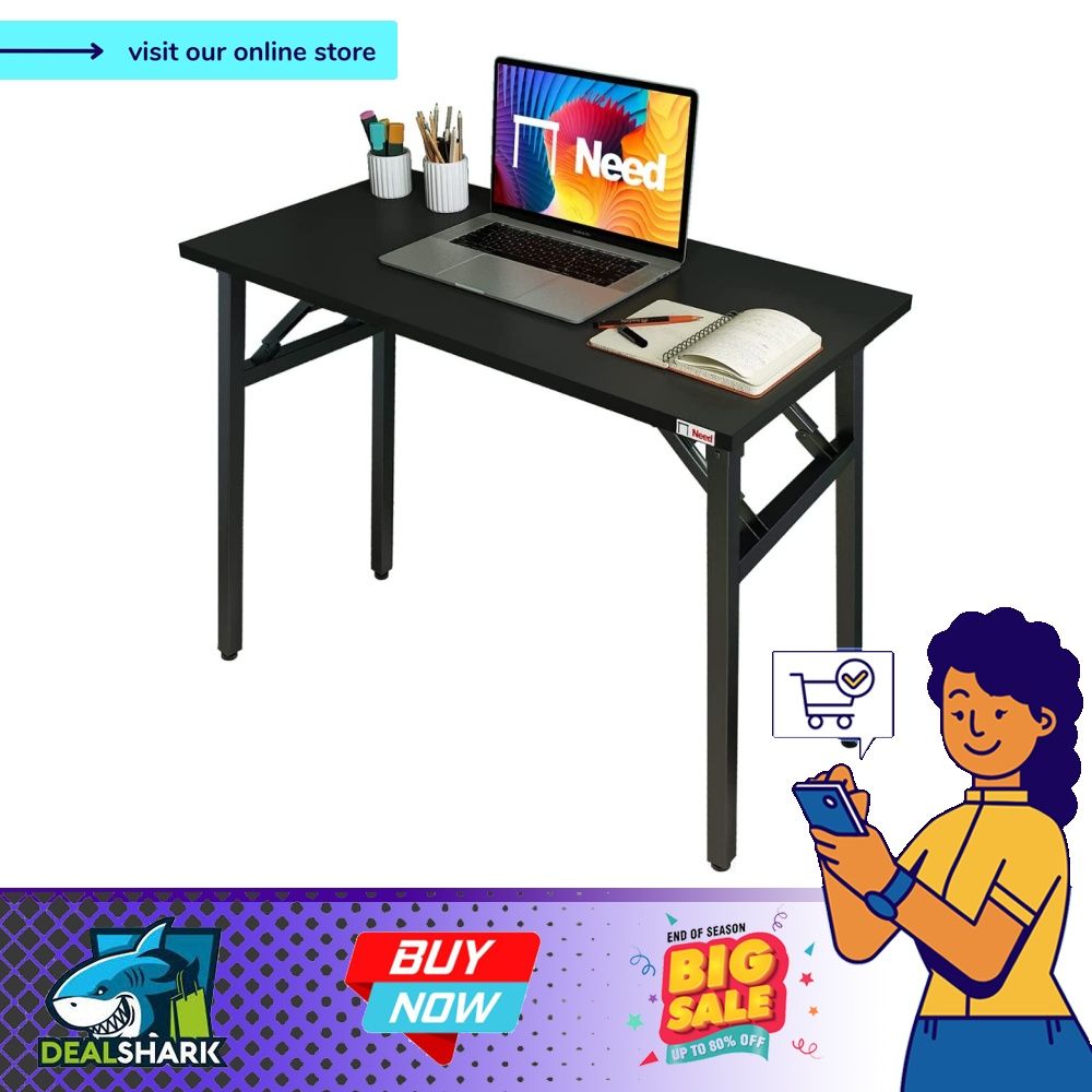 readystock Need Folding Desk 80cm Length No Assembly Foldable