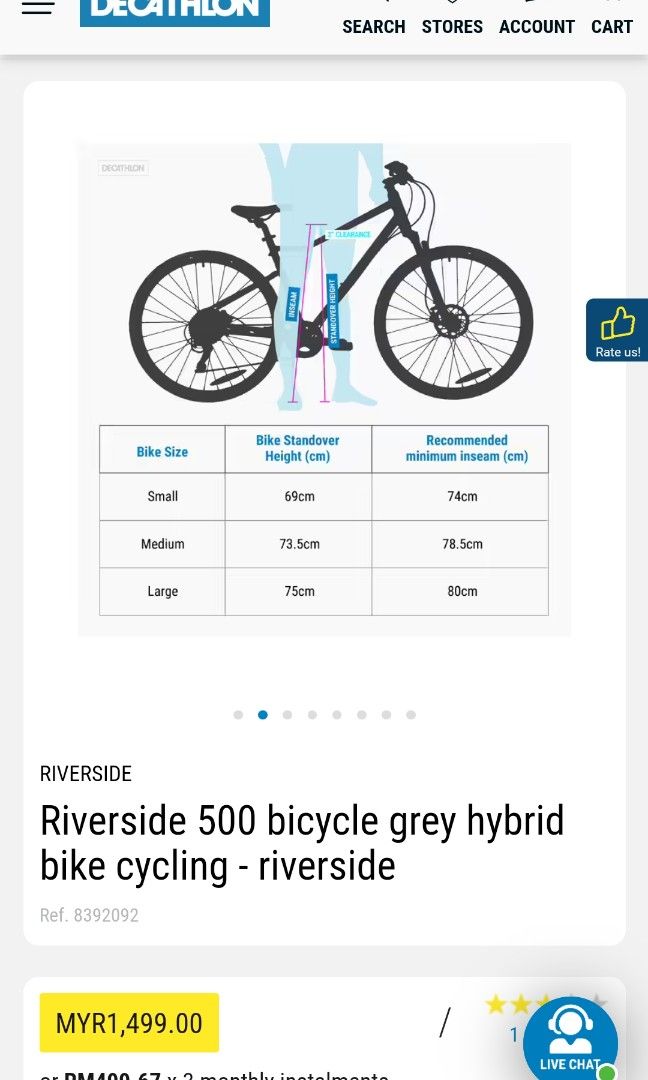 Btwin size chart online