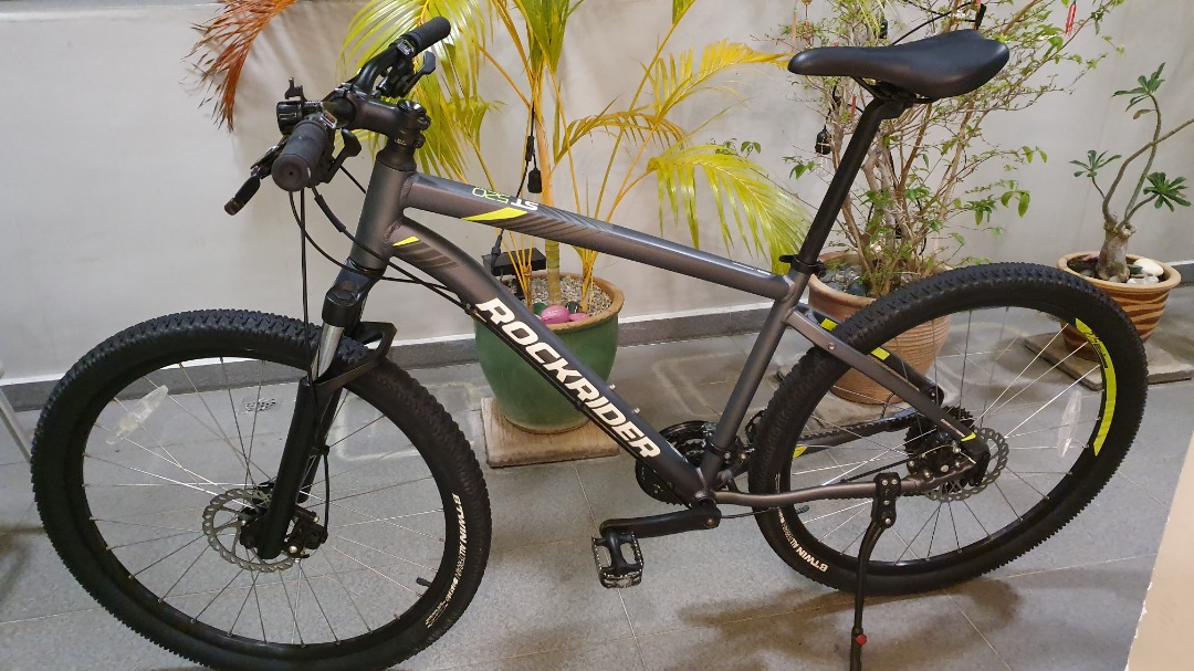 Rockrider 520 grey lime sales