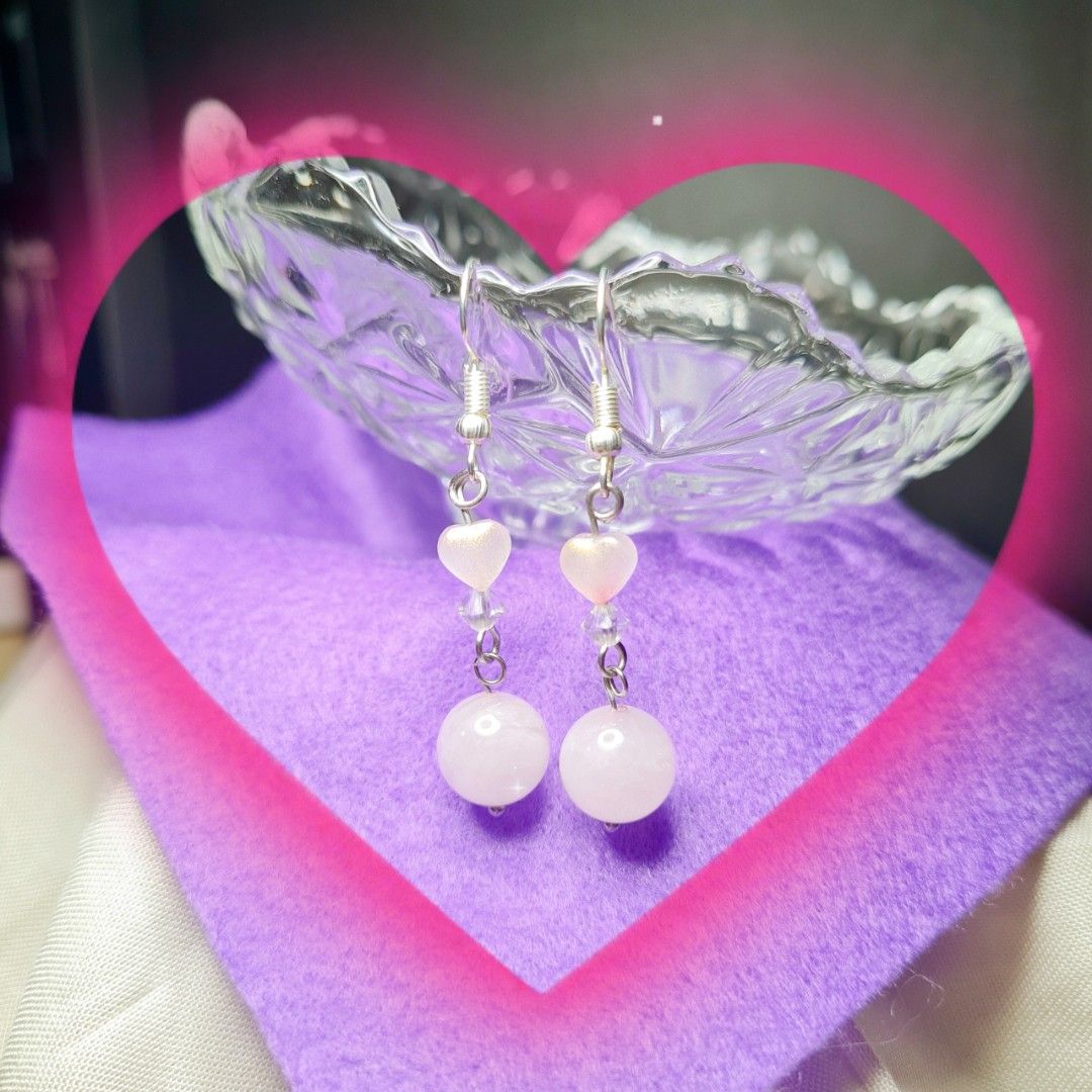 Quartz earrings sales