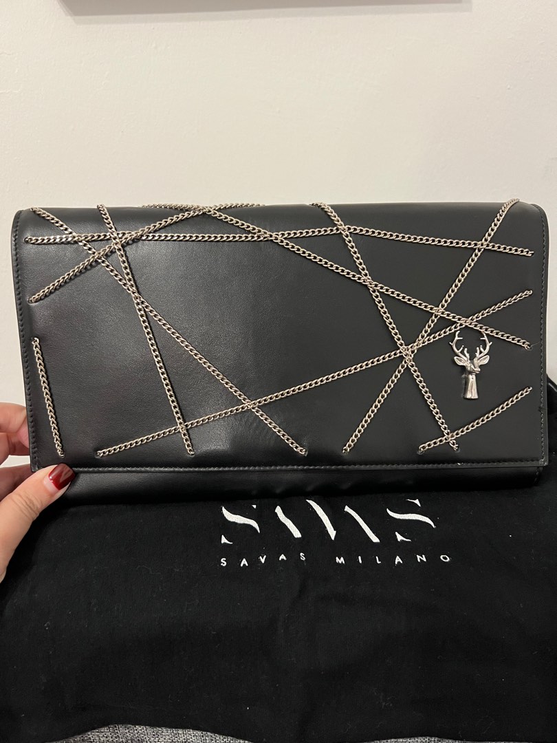 SAVAS MILANO CLUTCH, Luxury, Bags & Wallets on Carousell