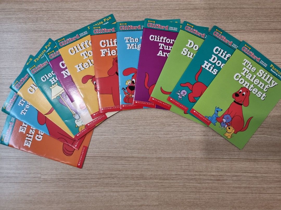 Scholastic Clifford The Big Red Dog: Phonics Fun Reading Program Pack 4 ...