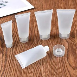 (Screw cap)Portable Cosmetic Hose Bottle 15ml Squeeze Cosmetic Container Cream Lotion Plastic