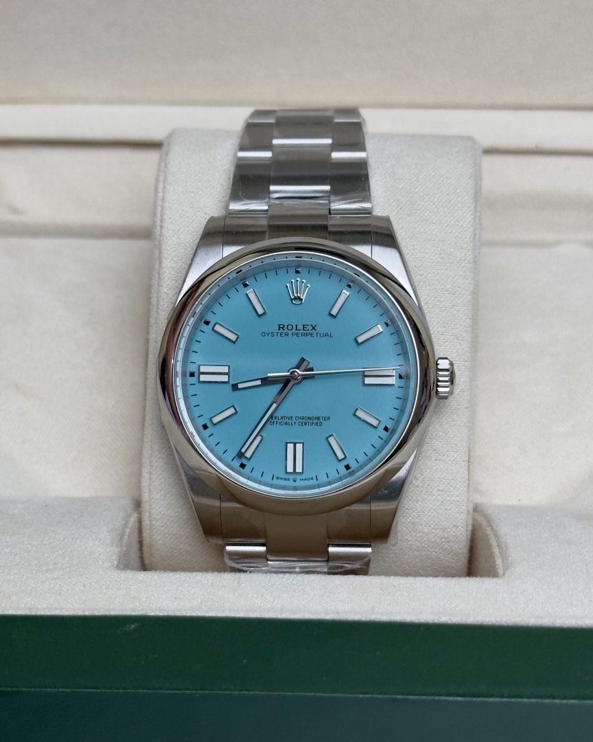 Rolex Oyster Perpetual 41mm 124300 Tiffany Blue on Carousell