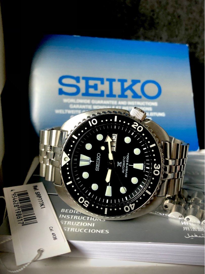 Seiko Prospex Turtle SRP777 full set on Strapcode Angus jubilee bracelet  diver divers watch Seiko Tuna Seiko Willard, Luxury, Watches on Carousell