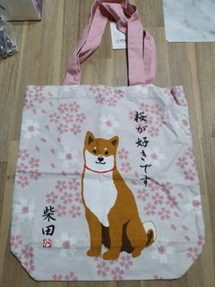Shiba tote bag