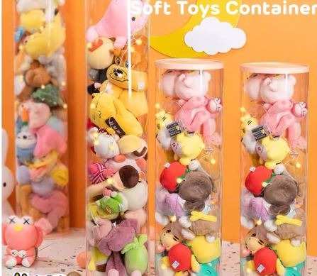 Soft Toys Container Plastic Storage for Cuddly Toys Hobbies
