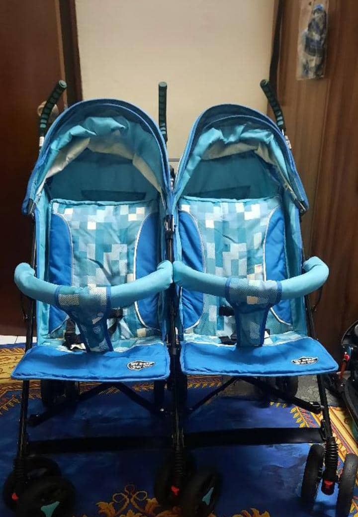 Stroller kembar 3 cheap