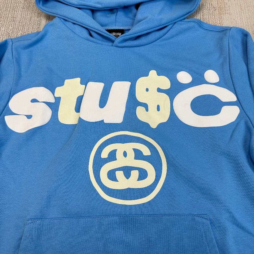 Stussy x Cpfm 8 Ball Pigment Dyed Hoodie Blue