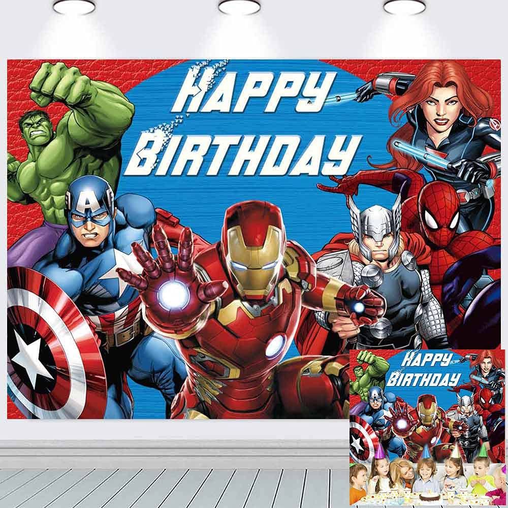 Superheroes Avengers party supplies - birthday banner backdrop/ party ...