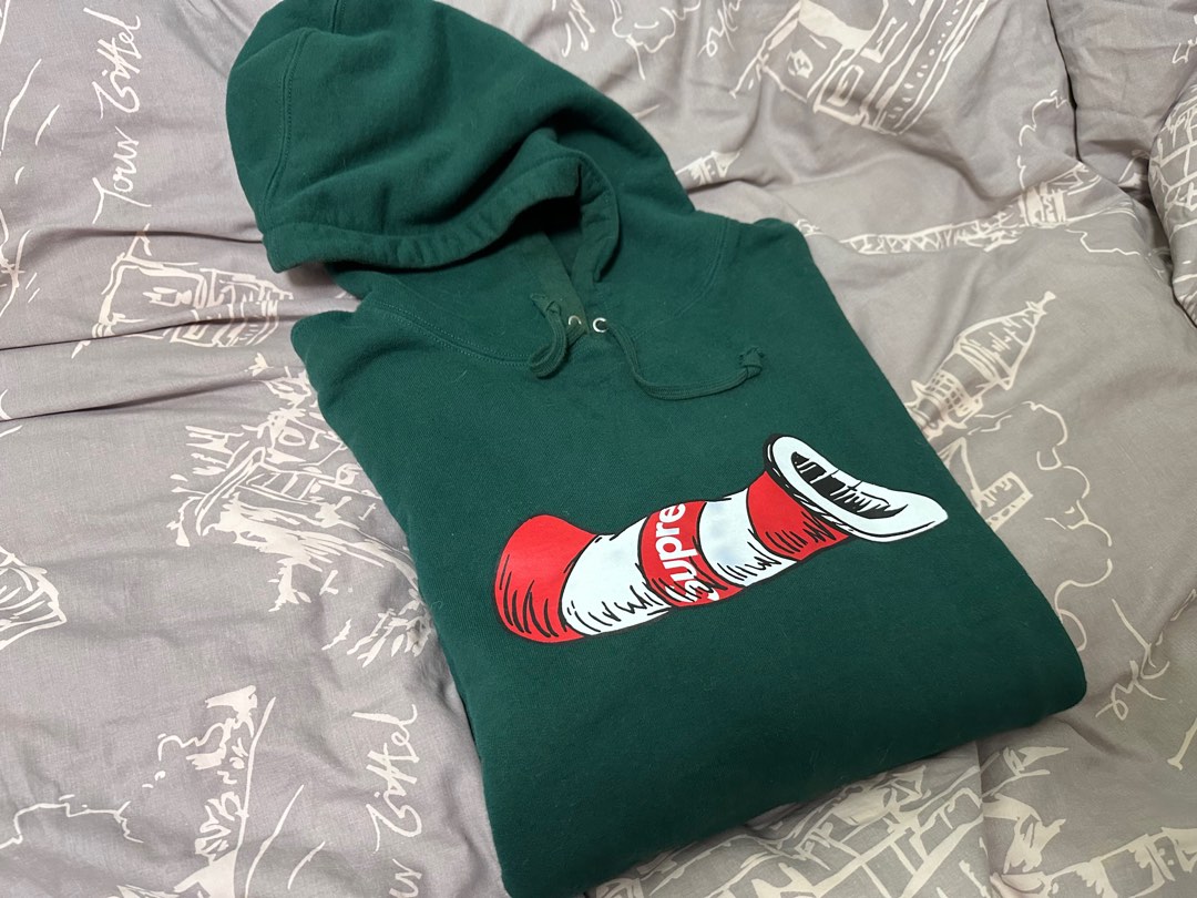 Supreme Cat in the Hat Hooded Sweatshirt Dark Green, 名牌, 服裝