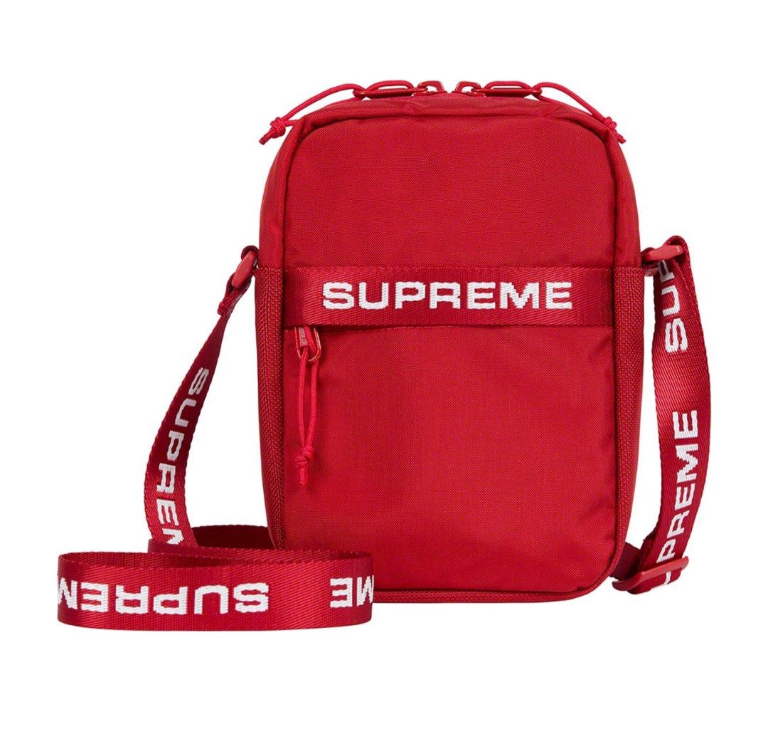 Supreme SS18 Red Shoulder Messenger Bag Cordura Fabric 100