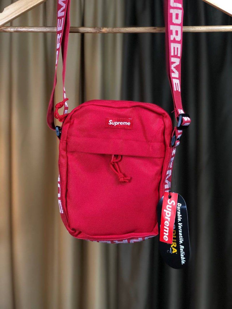Supreme red sling bag new arrivals