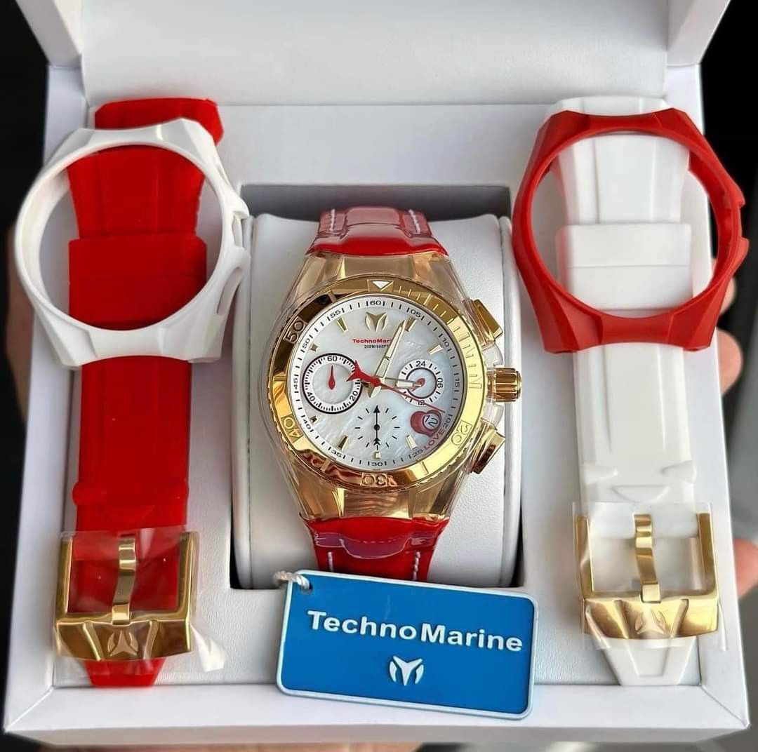 TechnoMarine watch (Category: Women's Watches) located in Manila. Submitted by laine6 (Listing ID 1214996581, Image 2). Description: TECHNOMARINE TM-117003 Cruise Valentine Set ✨Quartz Chronograph ✨Mother of Pearl Face ✨Case diameter: 40mm Php8999.