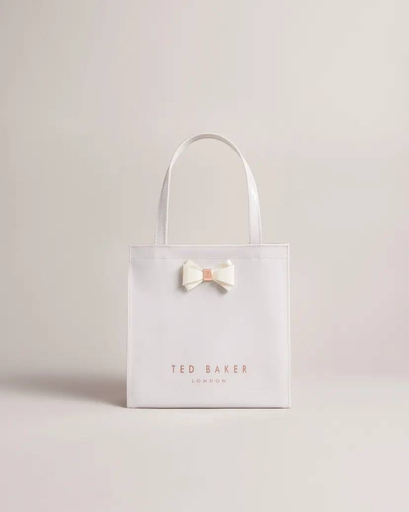 Ted Baker Aracon Plain Bow Small Icon Bag in Light Grey, Women's ...