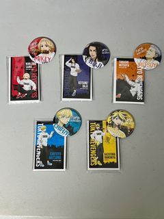 Tokyo Revengers Friendly BBQ Kuji - Prize V Badge + Card Set