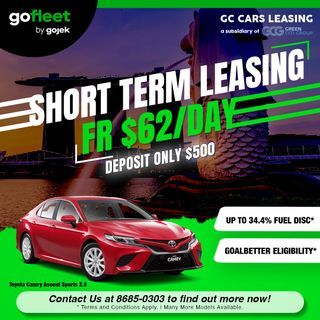 Toyota Camry Ascent Sports Hybrid Car For Rent / Lease ✅ GOJEK FLEET DRIVER-PARTNER ✅ PHV READY💰 DRIVER JOBS AVAILABLE ✅ READY STOCK