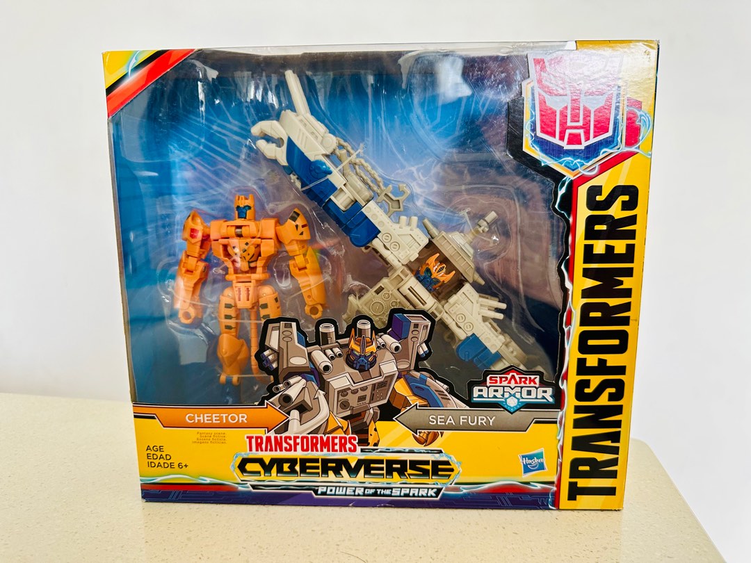 Transformers cyberverse Cheetor and Sea Fury, Hobbies & Toys, Toys