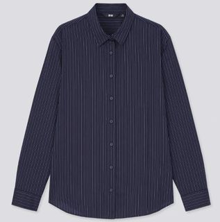 Uniqlo Rayon Long Sleeve Blouse