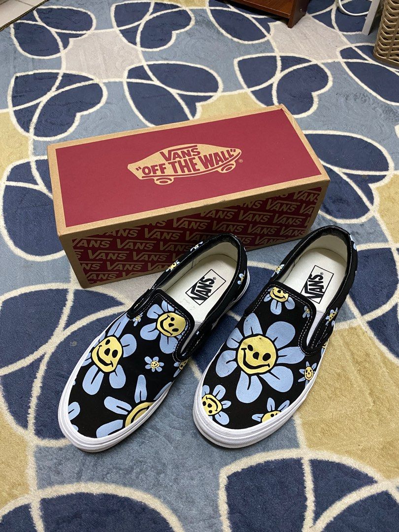 Trippy vans slip ons best sale