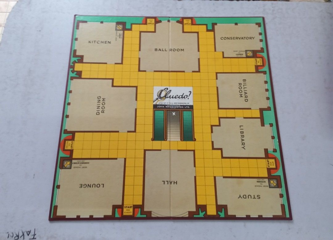 Vintage 1972 Cluedo Game Board., Hobbies & Toys, Toys & Games on Carousell
