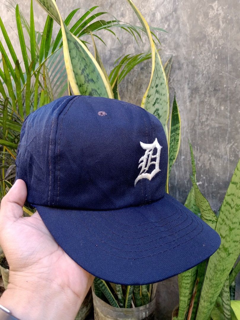 Vintage 80s Detroit Tigers McDonald's Giveaway Snapback Hat Cap Orange D  Away