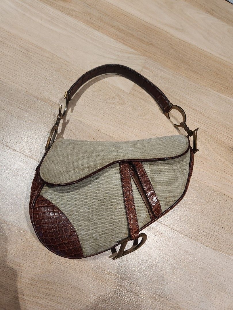 Dior saddle bag discount crocodile