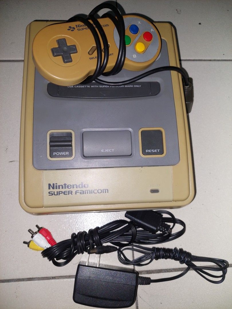 Vintage Nintendo Super Famicom, tested working (Category: Nintendo) located in Manila. Submitted by retrotoycollections (Listing ID 1214960341, Image 1). Description: tested working, 220v converted, rca ready console only, no games.