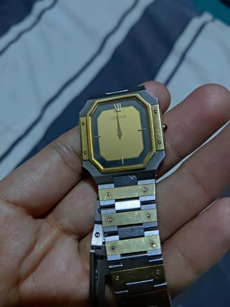 セイコー クレドール 18Kミドル14Kベゼル 9570-5210 メンズ - 腕時計