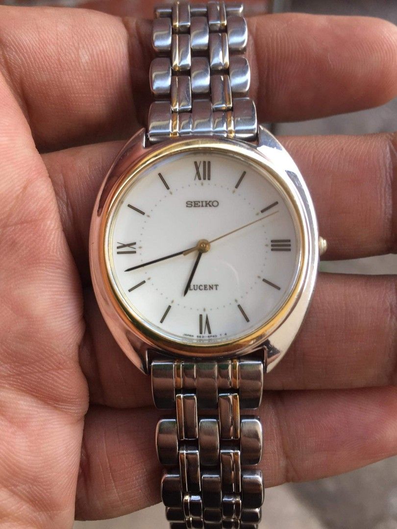 Montre Seiko Lucent Vintage 7N01-5240 - Bi-ton Acier Et Doré, Bracelet Env. 15-19 Cm, Occasion