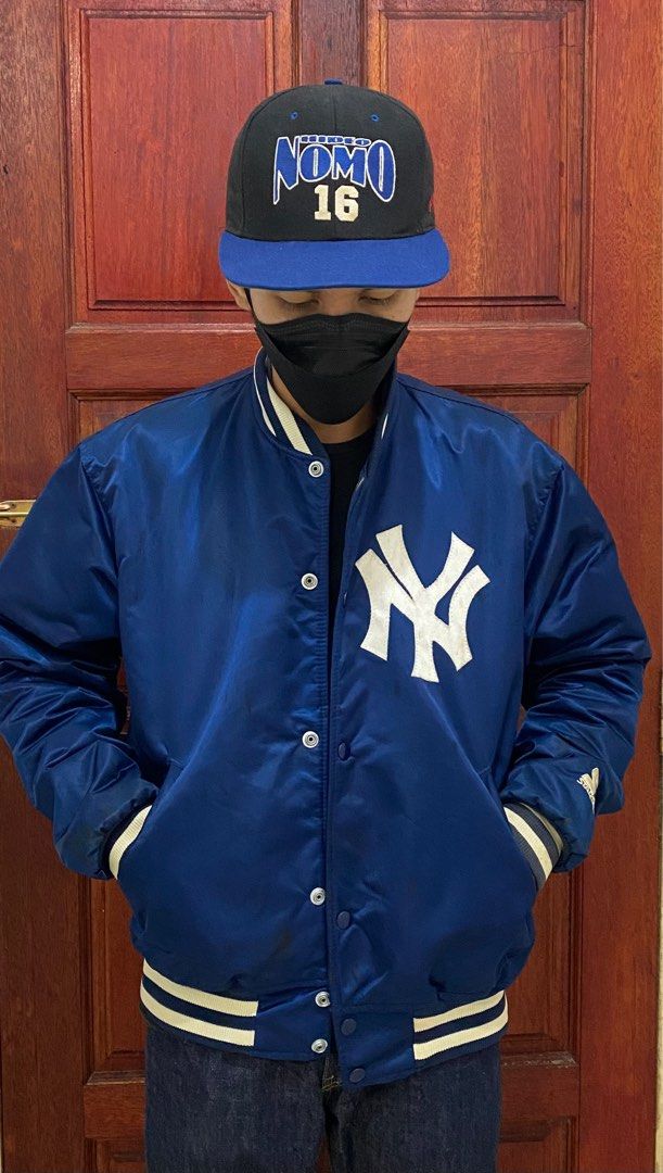 Vintage Starter New York Yankees MLB Varsity Satin Jacket Men s Fashion Coats Jackets and Outerwear on Carousell