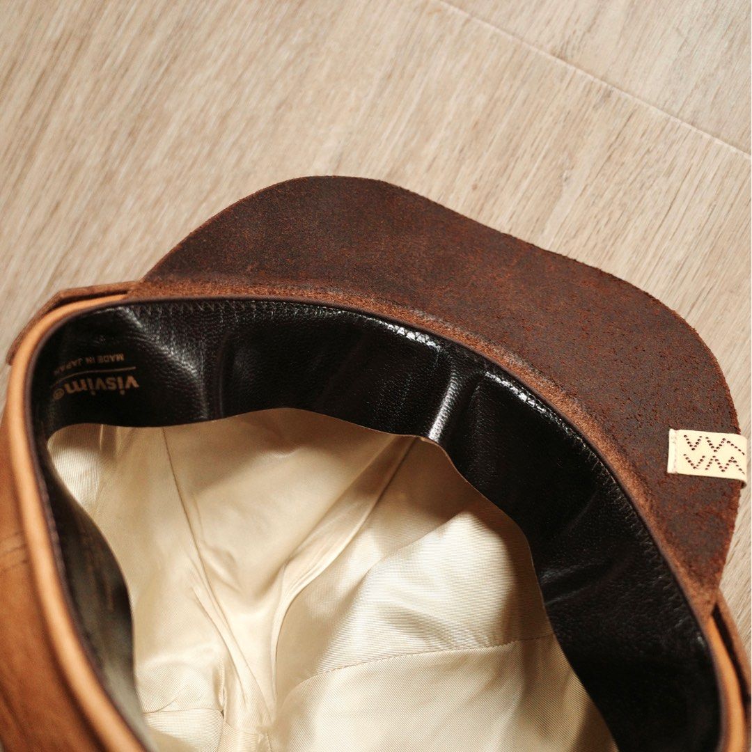 visvim BIKER HAT (FR VEG.LB), 名牌, 飾物及配件- Carousell