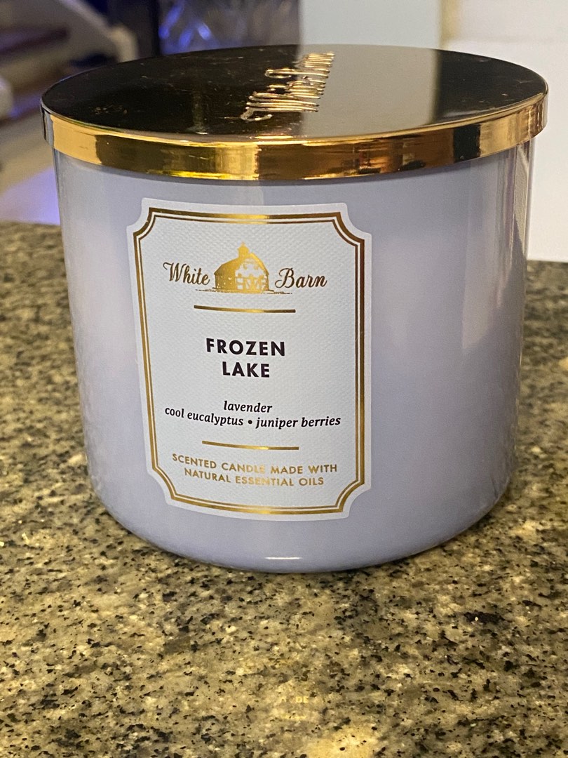 White Barn Scented Candles Frozen Lake, Furniture & Home Living, Home